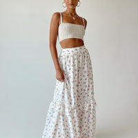 Fowler Maxi Skirt White