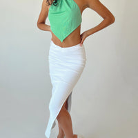 Abigail Midi Skirt White