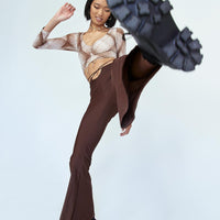 Cooper Tie Waist Pants Brown