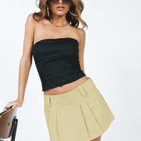 Leon Cargo Mini Skirt Beige