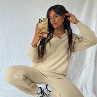 Waite Knit Pants Beige