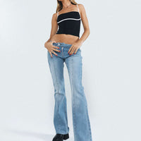 The Ragged Priest Low Roder Jean Light Blue Bootcut