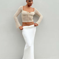 Berkshire Maxi Skirt White