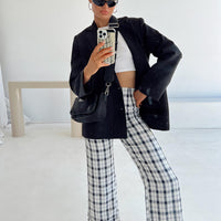 Euros Pants Black/White