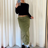 Motel Widya Skirt Dark Olive