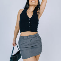 Lillian Mini Skirt Grey