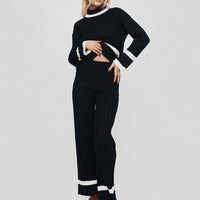 Montenegro Knit Pants Black / Cream