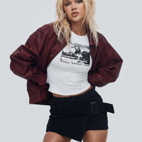 Havenwood Mini Skirt Black Denim