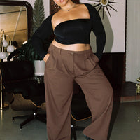 Archer Pants Dark Brown Curve
