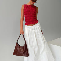 Felipa Maxi Skirt White