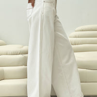 Naylor Wide Leg Jeans Cream Tall
