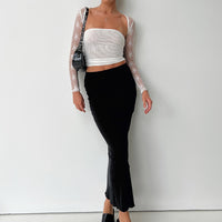 Oscar Maxi Skirt Black Tall