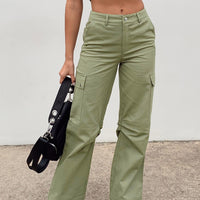 Fallout Mid Rise Cargo Pants Green