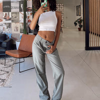 Titius Pant Grey Pinstripe