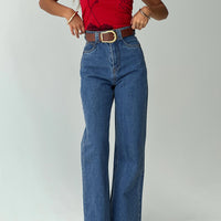 Zephee High Rise Wide Leg Jeans Light Wash Tall