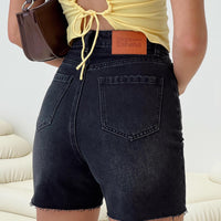 Impala Shorts Washed Black Denim