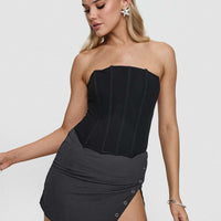 Karre Mini Skirt Slate Grey