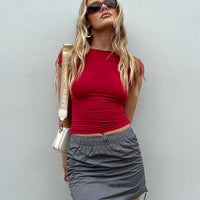 Gateway Parachute Mini Skirt Grey