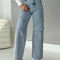 Frenta Moto High Waisted Jeans Angel Blue