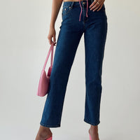 Rhye Low Rise Jeans Mid Wash Denim