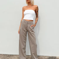 Archer Pants Pinstripe Beige