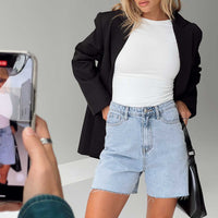 Impala Shorts Light Wash Denim