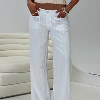 Vendi Low Rise Pant White Petite