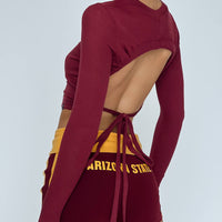 ASU Foldover Shorts Maroon