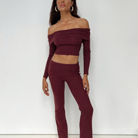 Westaway Pants Burgundy