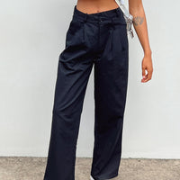 Mertyl Asymmetric Pants Black
