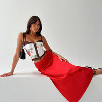 Tamra Maxi Skirt Red