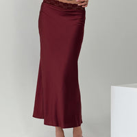 The Charmaine Maxi Skirt Burgundy