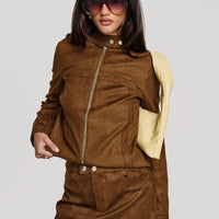 Rhodeo Mini Skirt Brown