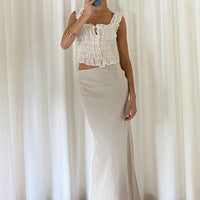 Jodie Maxi Skirt Oatmeal