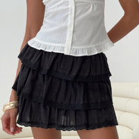 Sound Check Mini Skirt Black