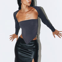 Lolita Faux Leather Mini Skirt Black