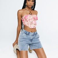 Lou Carpenter Denim Shorts Light Wash