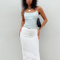 Cuatro Midi Skirt White
