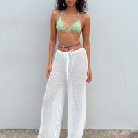 Darcie Knit Pants White