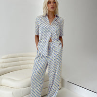 Golda Pant Blues Geo