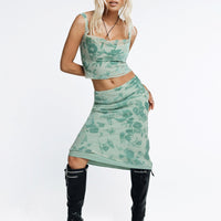 Devore Midi Skirt Multi