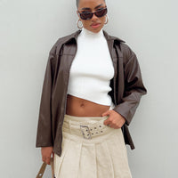 Nambour Mini Skirt Beige