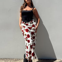 Jodie Maxi Skirt White Floral