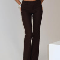 Kinkirk Flared Pants Chocolate Tall