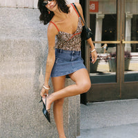 Grishea Low Rise Denim Skirt