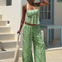 Finesse Pants Green Floral