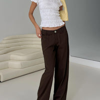 Vendi Low Rise Pant Chocolate