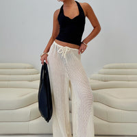 Darcie Knit Pants Beige