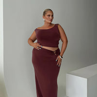 Whiley Maxi Skirt Mauve Curve