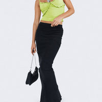 Oscar Maxi Skirt Black